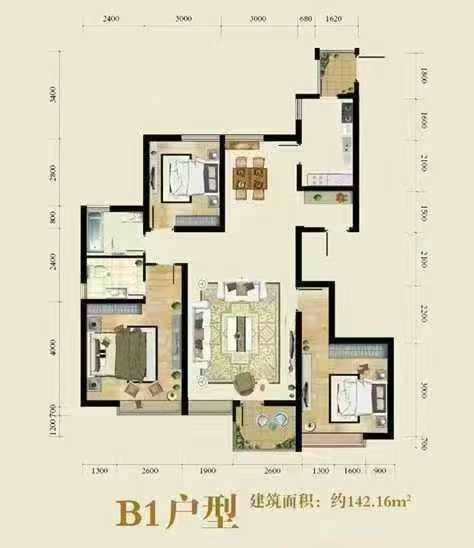 59.8万上海豪庭 142平三室两卫 59.8万上海豪庭 142平三室两卫