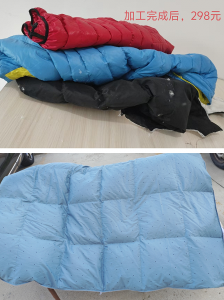 加工纯羽绒被羽绒睡袋