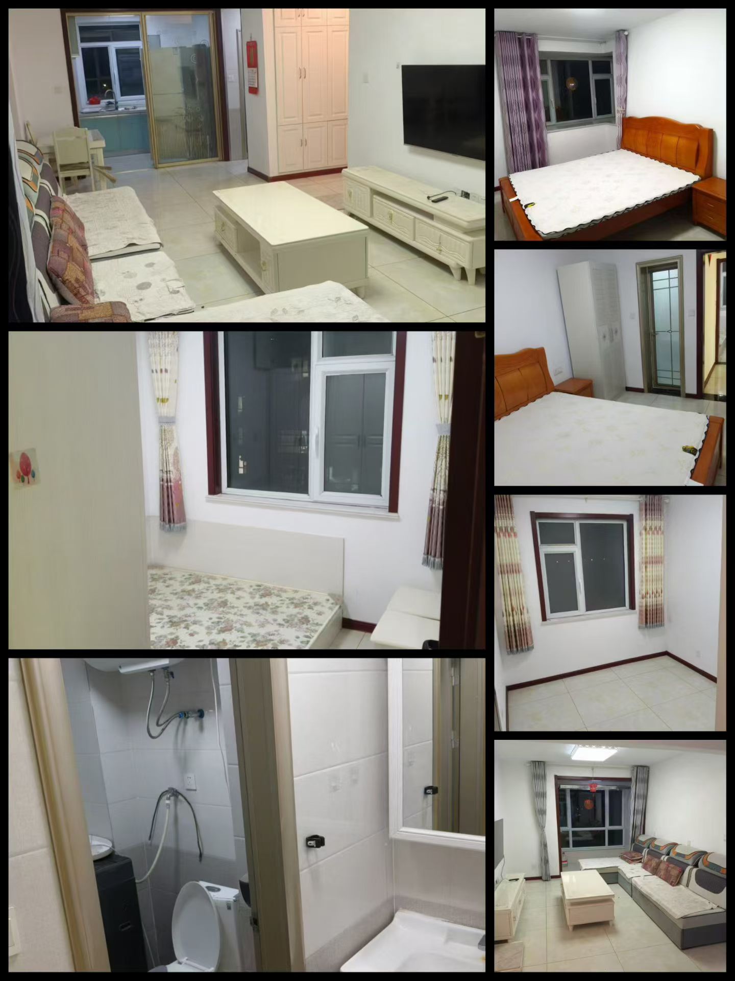 @东城区福湾，电梯7楼，3室2卫!