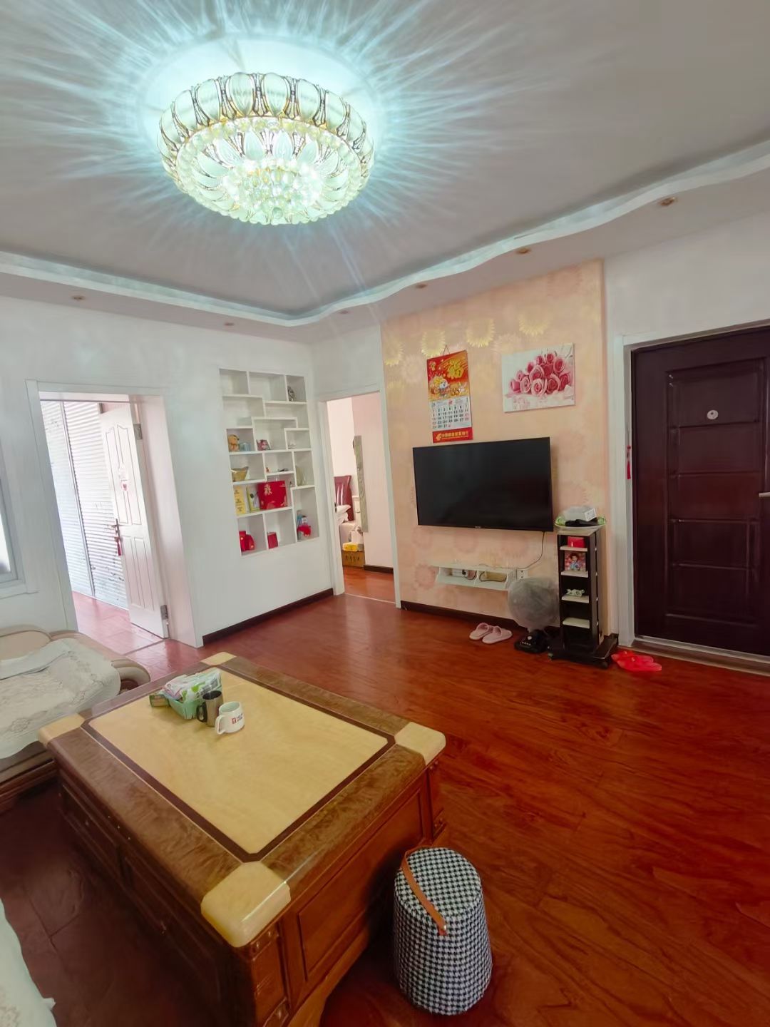 @1280/月，福泉名居，电梯南向2室!