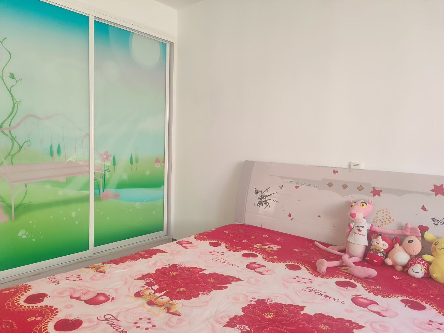 @1100/月，樱花时尚，3楼，3室2卫!