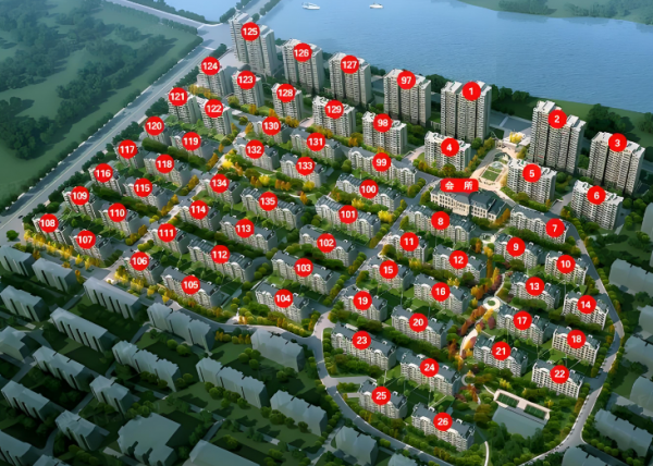 河景东城四期电梯洋房七层顶加阁F户型装修 河景东城四期电梯洋房七层顶加阁F户型装修