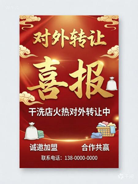 干洗店对外转让